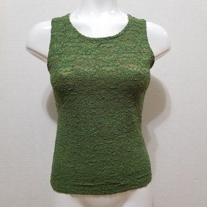 JRT top Small lace tank lined front sleeveless fairycore whimsigoth VINTAGE